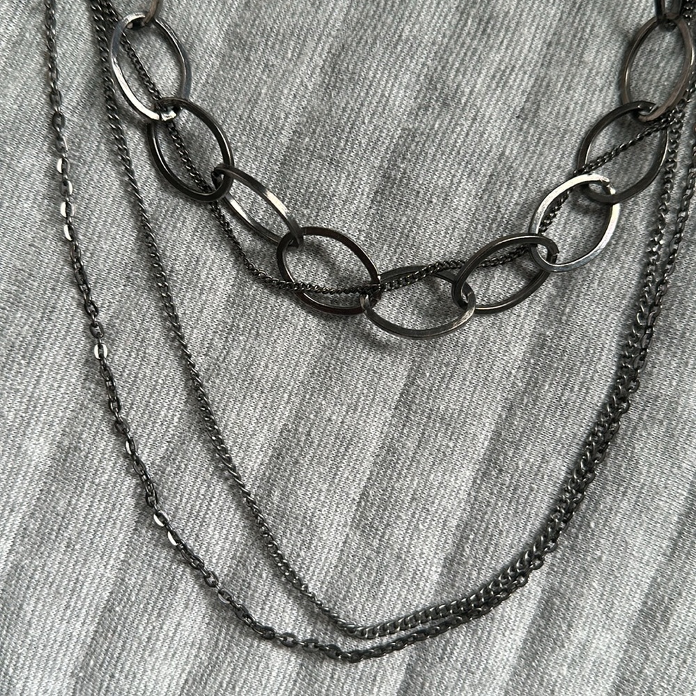 “Silver” Four Strand Necklace